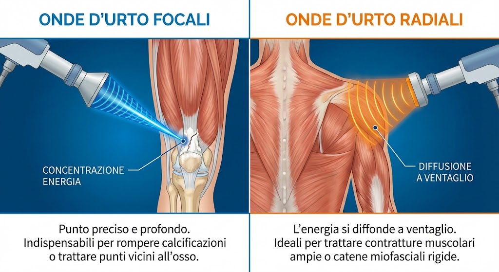 onde urto focali vs radiali